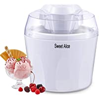 Los mejores  - Máquina para hacer helados- máquina para hacer helados de 1-5 l sin BPA Máquina para hacer helados Sorbete de yogur…